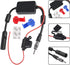 Universal Car Stereo Radio FM Antenna - 12V Power Supply DIN Plug Connector for Vehicle Truck SUV Car Audio