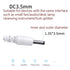 generic 3.5 1.35mm Straight Power Connector Adapter X Plug to USB Power Cable for Table Lamp
