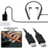 2Pcs USB-A to Micro-USB Charging Cord Replacement Compatible with Sony WH-H900N Compatible with PS WHH900N WHCH700N USB Charger Cable 30cm Black