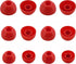 Beats Studio Buds Replacement Silicone Earbud Tips, 6 Pairs S/M/L, Red - Fits in Case, Perfect for Comfort and Sound.