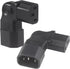 Right Angle C13 to C14 IEC AC Plug Adapter, 2 Pack, 90 Degree Design, PVC, Pure Copper, 250VAC 10A Max