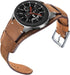 22mm Genuine Leather Cuff Bracelet Replacement Strap for Samsung Galaxy Watch 46mm/Galaxy Watch 3 45mm/Gear S3