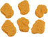 6 Pcs Artificial Chicken Nuggets, Realistic Fake Food Prop PVC Model Fake