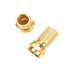 F-Type Coaxial Cable Twist on Connector, Full Copper Gold Plated RG6 Male Twist-on Adapter (Pack of 10)