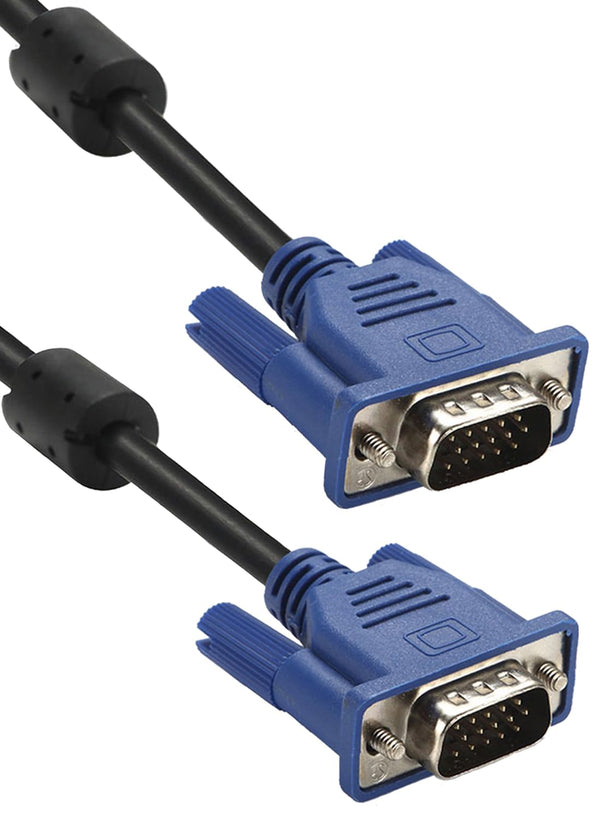 Eaeon HD15 Male to Male 4.5Ft Blue VGA to VGA Monitor Cable Cord