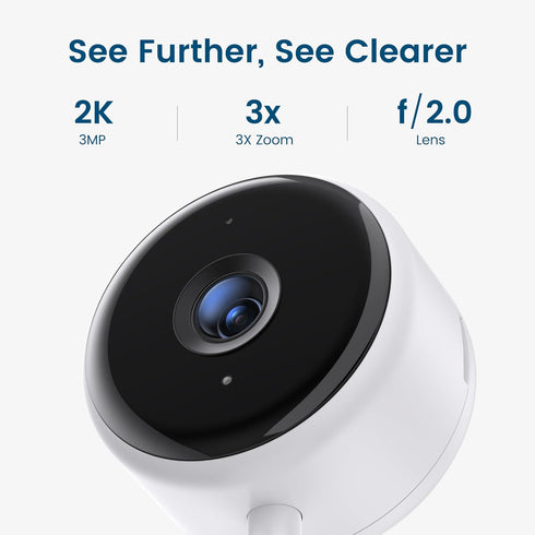 litokam Indoor Camera, 2K Security Camera for Home with Night Vision, Pet Camera, Motion Detection, 2-Way Audio, Works
