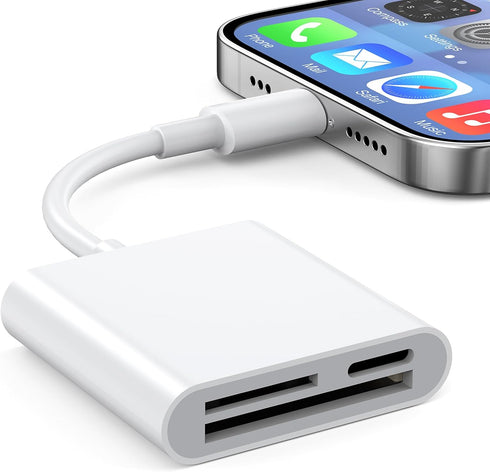 esbeecables SD Card Reader for iPhone iPad, Trail Game Camera SD Card Viewer