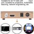 RF to All Standard Converter Adapter, Analog TV Receiver with Remote Control, 100-240V