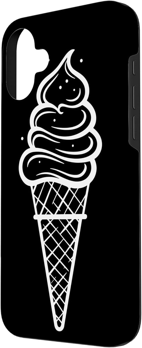 Funny Ice Cream Maker T-Shirts and Giveaways Frozen 16 Ice Cream Cone Sketch Dessert Sorbet Case for iPhone Plus