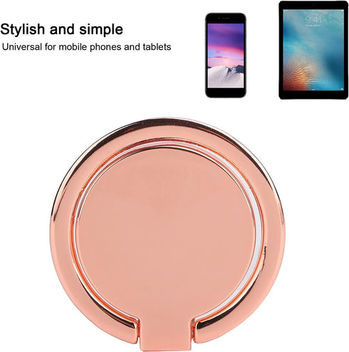 Phone Ring Holder, Mobile Phone Finger Ring Grip, 360 Adjustable Metal Holder, Magnetic Car Mount for Mobile Phones and