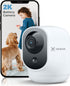 COCOCAM 2K Indoor Pan/Tilt Security Camera with 5200mAh Battery, WiFi Camera,Wireless for Baby