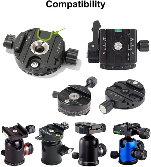 Trwteru 300mm Quick Release Plate for DSLR Cameras, Aluminum Alloy Universal Tripod Mount Plate Secure Locking