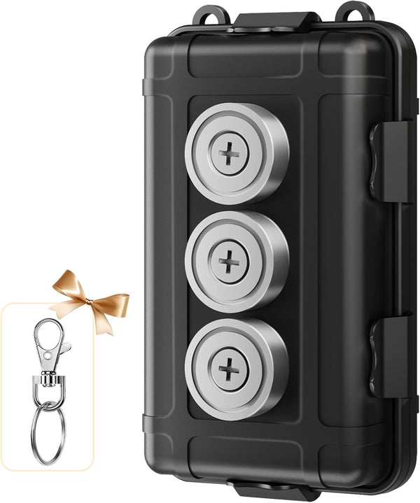 Upgraded Waterproof Magnetic GPS Tracker Box, Magnetic Key Holder for Car, Fits Most Brands GPS, Magnetic Stash Box