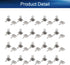 Heyiarbeit 50 Pairs AA Battery Spring Plate, Positive Negative Conversion Spring Contact Nickeling Plate 12mmx10mm