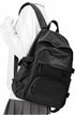 Lightweight Black College Backpack for Women and Men, Cute School Bag for Teens, Waterproof Casual Daypack