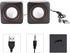 Mini USB Stereo Computer Speaker, 3.5mm Jack Wired Speaker for Desktop Laptop PC, Compact USB Charging