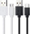 Smays Alexa Cable Replacement for Dot 1st Gen & 2nd Gen, 6 ft USB-C & Micro-USB Charger Cord, 2-Pack for Car Auto