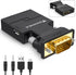 FOINNEX VGA to HDMI Adapter Converter with Audio - Active Male VGA to Female HDMI 1080p Video Dongle