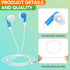 60 Pack 3.5 mm Earbud Bulk Kids Headphone for Classroom School, Wholesale Class Room Students Wired Earphones with Jack