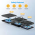 Wireless Charging Station 3 in 1 - Foldable Magnetic 15W Travel Multiple Devices Fast Charger for iPhone 15/14/13/12