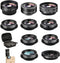 Phone Camera Lens Kit (11 Lenses), Clip on Fisheye/Macro/Wide Angle Lens Attachment with Travel Case for iPhone &