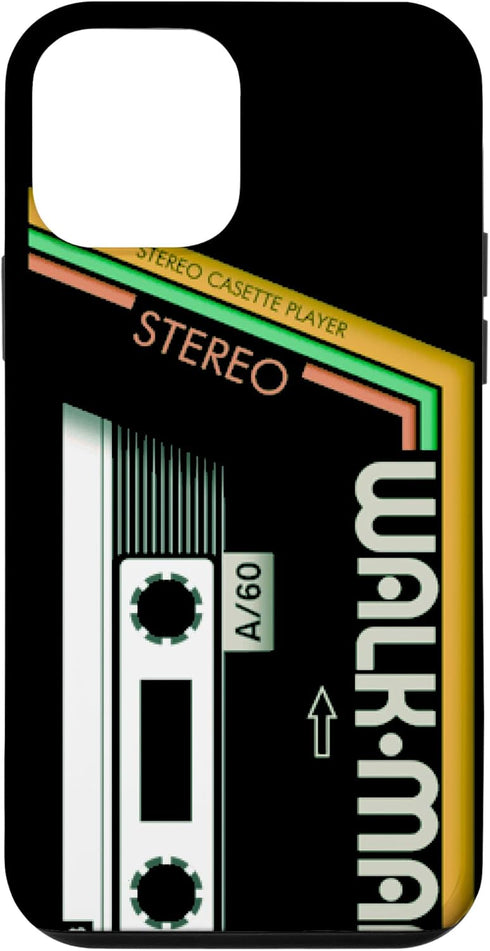 Vintage Walkman Retro 80s 90s Music Cassette Case for iPhone 12 mini