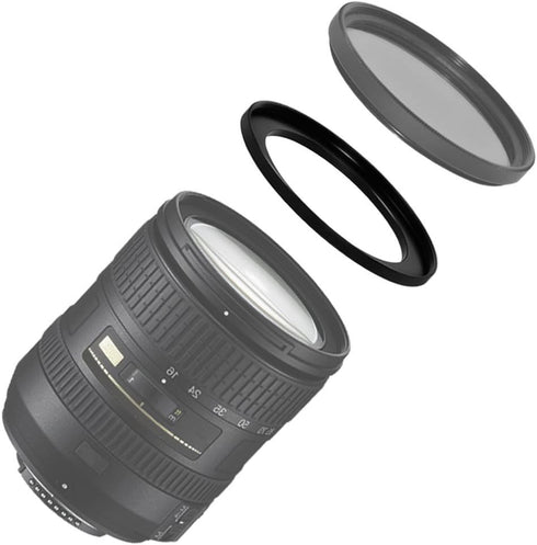 43-52MM Stepr Ring (Turns 52mm into 43mm) for Fuji, Samsung, Leica, Panasonic, Kodak & More Cameras & Camcorders + Microfiber Cleaning Cloth