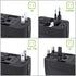 Portable Worldwide Universal Power Adapter Converter, All in One International Wall Charger with USB Ports
