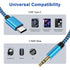 USB C to 3.5mm Google 8A Audio Aux Jack Cable for Pixel 8 7 Pro 7A 6A, 3FT Type C to 3.5mm Male Headphone Adapter Stereo Car Cord Dongle Cable Compatible Samsung S24 S23 Ultra S22 S21 FE C55 A55 A34