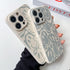 KERZZIL Cute Funny Face Phone Case for iPhone 14 Pro Max, Beige with Liquid Silicone & Microfiber Lining