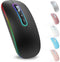 cimetech Bluetooth Mouse, Wireless Rechargeable Mouse with Dual Mode (Bluetooth 5.1 and 2.4G), Compatible with iPad, PC