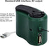 USB Hand Crank Phone Charger, Portable Emergency Charger with LED Light for Hiking and Camping