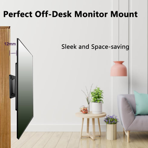 GLWIXY 14-24 Inch 100x100mm 30lbs 2pcs Monitor Wall Mount for Most LED LCD OLED Flat Screen TV and Computer, Max VESA