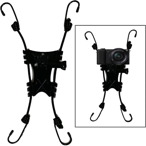 Universal Chain Link Cargo Net Mount for Inflatable Kayak Fishing Kayak for Action Camera/Smartphone/Digital Camera