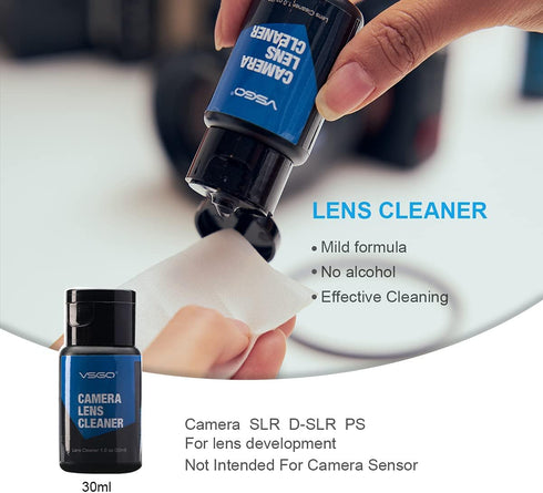 VSGO DKL-15D Professional Cameras Cleaning Kit with Lens Cleaning Pen, Air Blower, and Cleaning Fluid for DSLR Cameras