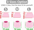 Replacement Silicone Ear Tips for Beats Studio Buds + / Fit Pro - 6 Pairs, S/M/L Sizes, Flexible Rubber Gel, Pink.