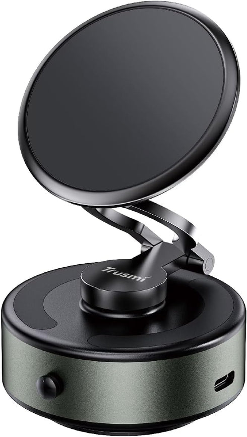Trusmi Electric Vacuum Magnetic Car Windshield Phone Mount, 4300 Gauss, Type-C Powered, for