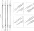 uxcell 8in1 Set Electronics Repair Tool for Curved Screen, 304 Stainless Steel Pry Bar Disassemble Removing Set