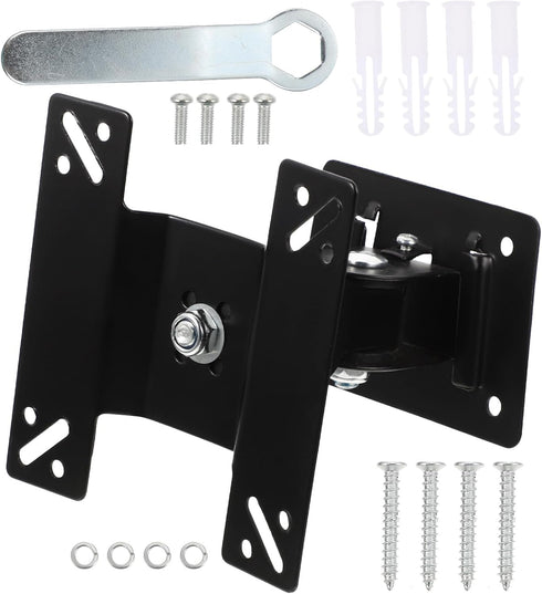 HONMEET Rotatable Wall Mount Tv Bracket Swivel Monitor Mount for Screens Ergonomic Metal