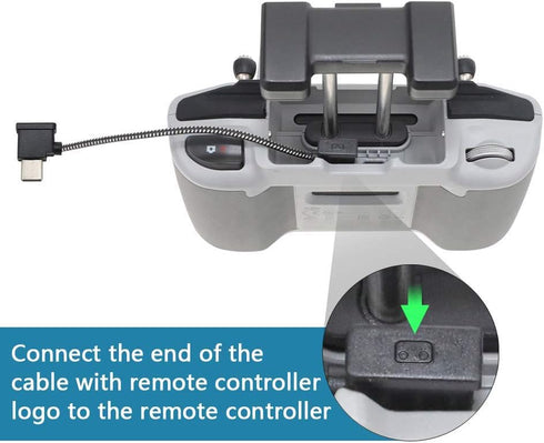 Hanatora 6.3 Inch USB C to USBC RC-N3/N2/N1/N1C Remote Controller Cable for DJI Mavic 3, Air 3S/3/2/2S, OTG Phone Cord