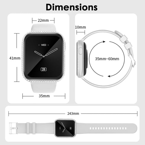 Smart Watch for Women, 1.75" AMOLED Fitness Tracker, Answer/Make Call, Heart Rate Sleep Monitor, 130+ Sports Mode, IP68