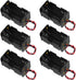 WMYCONGCONG 6 PCS 4 x 1.5V AA Battery Holder Case Box with Black Red Wire Leads