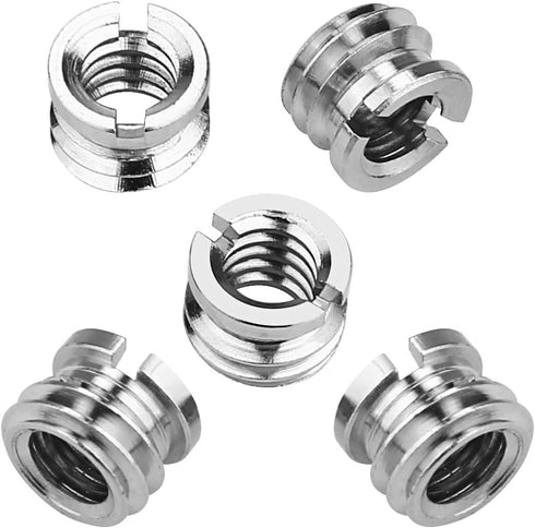 Camera 1/4"-20 to 3/8"-16 Reducer Bushing Convert Screw Adapter for Monopod, Tripod, Ballhead, Stand and Video Light DSLR SLR (10 Pack)