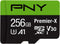 PNY 256GB Premier-X microSDXC Flash Memory Card - Class 10 U3 V30, 100MB/s, A1, 4K UHD, Full HD, UHS-I