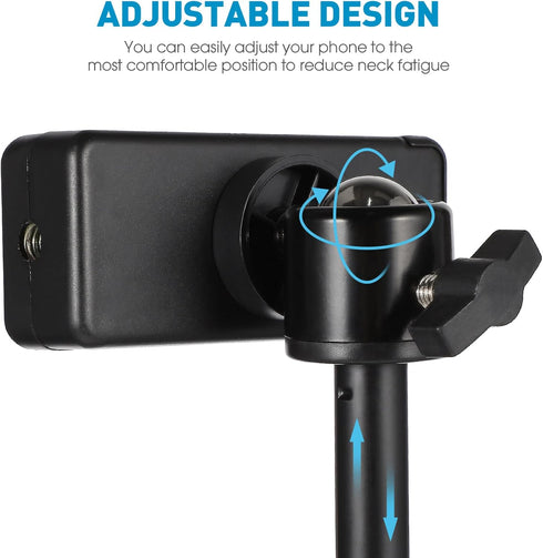 UKCOCO Adjustable Tablet Stand, Universal Phone Holder for Tablets and Smartphones, Suitable for Office, Study, Living