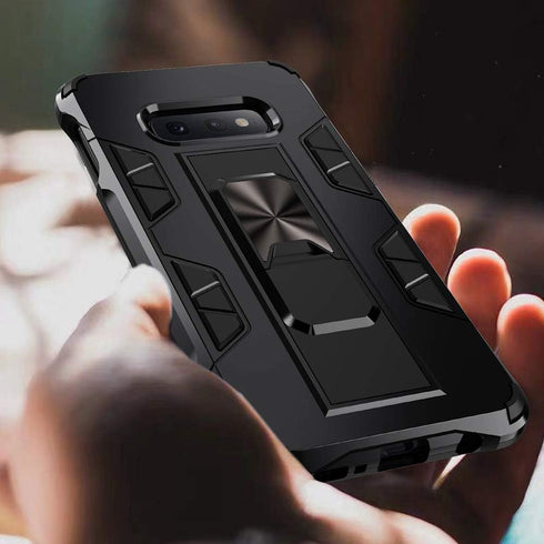 Military Grade Case for Samsung Galaxy Note 8, Built-in Kickstand, Heavy Duty Shockproof Protective Cover (Black)