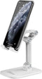 Foldable Adjustable Cell Phone Stand for iPhone 12 and All Smartphones, Heavy Duty Mobile Stand, Tablet Holder