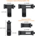 2 Pack Tripod Phone Mount, Cell Phone Holder Mount Head Standard Screw Adapter, Rotates Vertical and Horizontal, Adjustable Clamp, Compatible for Most Cellphones