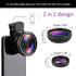 Mcoplus 2 in 1 Clip-on Lens Kit, 37mm 0.45X Super Wide Angle & Macro Lens for iPhone and Android