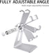Cell Phone Tablet Stand Adjustable Multi-Angle Aluminum Non-Slip Dock Holder, Foldable Portable Desktop Organizer